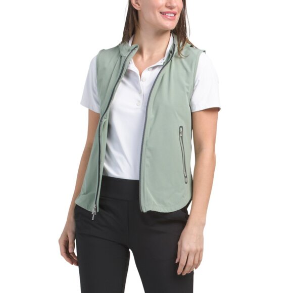 PETER MILLAR Thyme Flex Adapt Full Zip Hooded Vest